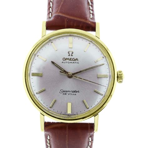 omega seamaster leather straps|Omega Seamaster leather strap vintage.